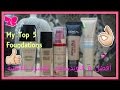 أفضل 5 كريم أساس للبشرة الدهنية | My Top 5  Foundations | ليدي بنك2016