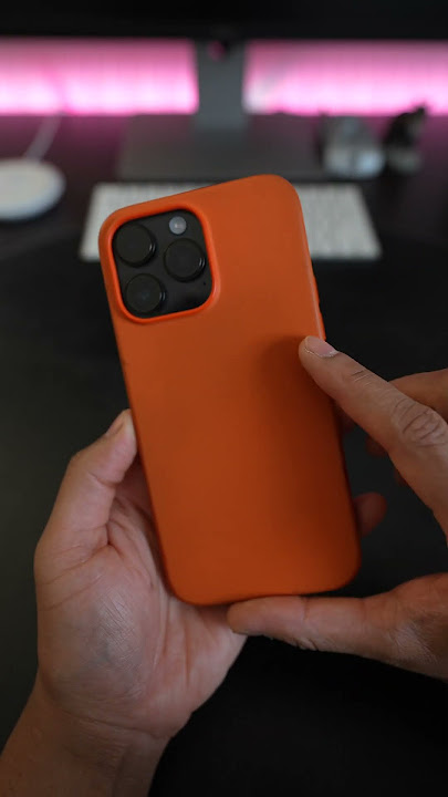 iPhone 14 Pro Max and Orange Leather Case Unboxing 