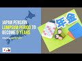 Japan pension refund application new rules starting April 2021