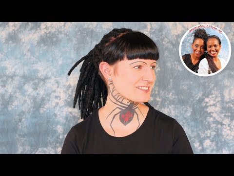 Kristinas Cooler Look Schwarze Dreadlocks Mit Weissen