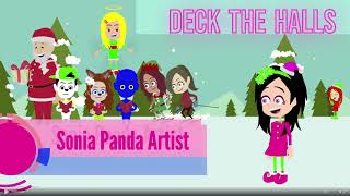 Deck The Halls Song - Christmas Song Animated By Sonia Panda Artist