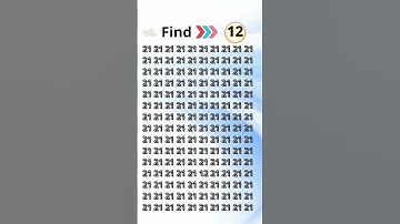 Eye Test Challenge: Can You Find the 12? #quizmeplztv #quiztime #quiz