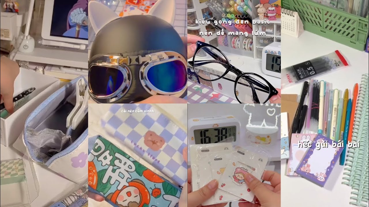 [Shopee Haul] Unboxing đồ dùng học tập,phụ kiện,...mùa back to school