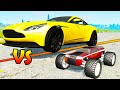 R/C Cars against Big Cars #2 - Beamng drive