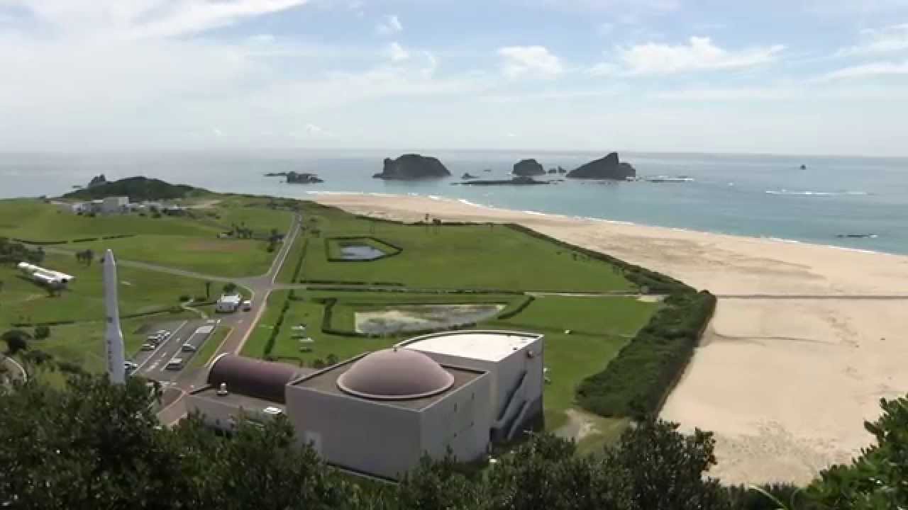 種子島の海岸：種子島宇宙センターのある竹崎海岸景色が素晴らしい