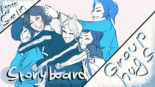 Persona animation [storyboard] group hugs