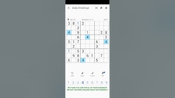 07 NOVEMBER 2020 - SUDOKU DAILY CHALLENGE