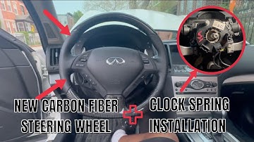 CARBON FIBER STEERING WHEEL INSTALL + CLOCK SPRING REPLACEMENT