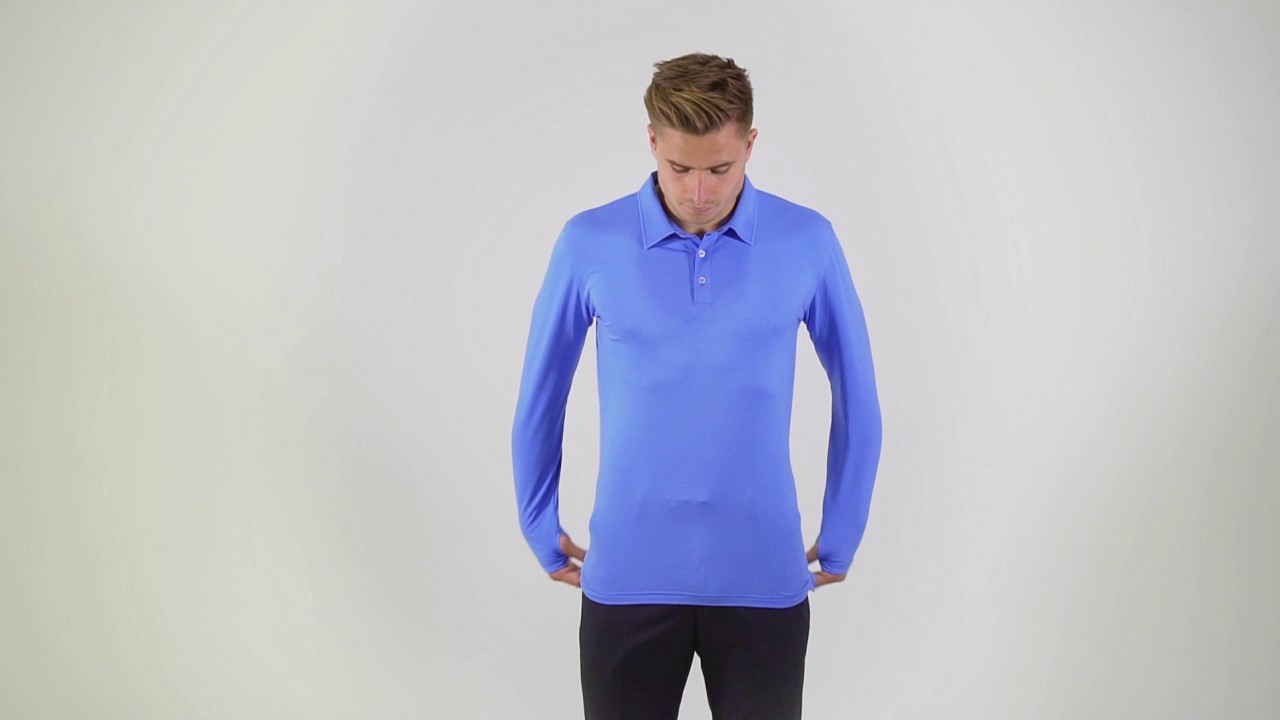 Solbari Long Sleeve Polo Shirt UPF50+ 