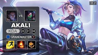 Akali Mid vs Sylas - EUW Grandmaster Patch 11.7