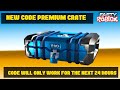 New CODE Premium crate Tower Defense Simulator only next 24 hours