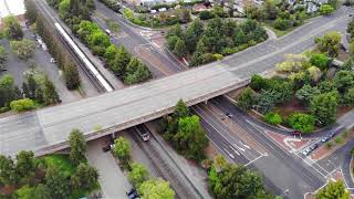 Mountain view, california by drone ...