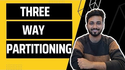 Three Way Partitioning  | GFG