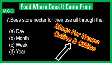 Food  Where Does It Come From : Class 6 Science chapter-1 MCQ | True or False | Fill In The Blanks