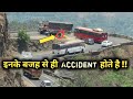 Rash driving of scorpio driver at hair pin bend road  truck stops at ghat  gaganbawda ghat