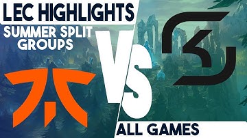 FNC vs SK Highlights All Games |  LEC Groups Summer 2023 | Fnatic vs SK Gaming