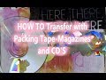 How to Transfer Images using Packing Tape #mixedmediaart # #tutorials