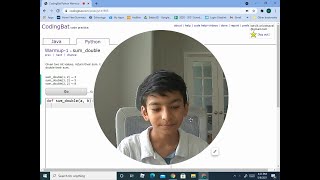 How to solve sum_double in CodingBat.