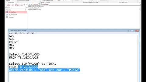 Banco de dados - Aula 7 - AVG SUM COUNT
