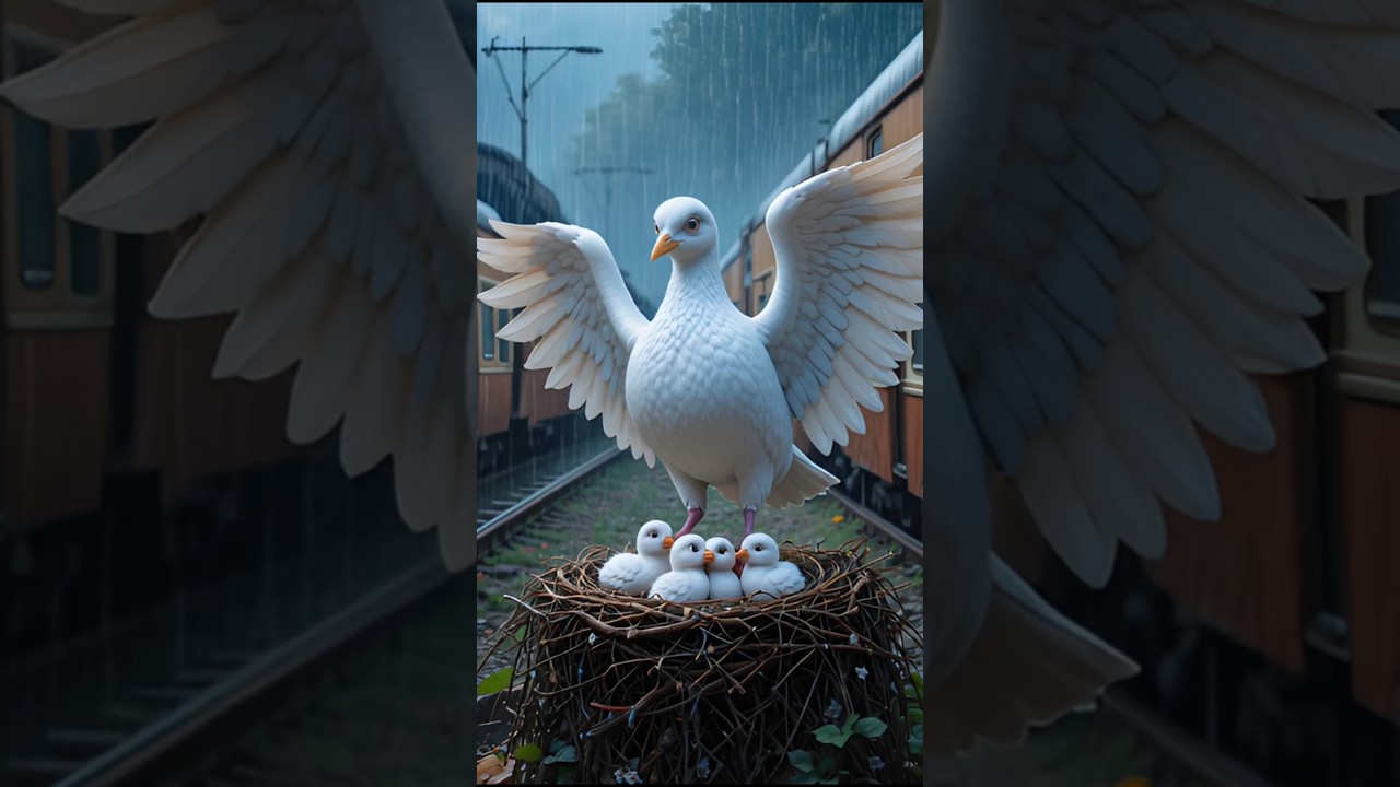 The heart of a pigeon the wing of a mother 