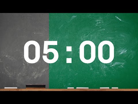 5-MIN CLASSROOM COUNTDOWN-TIMER - With Visual Progress and Alarm