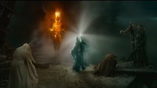 اقوى مشاهد فيلم الهوبيت - معركة السحرة ضد ساورون - معركة الجيوش الخمسة the hobbit