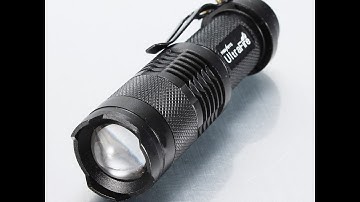 Mini Cree Led Q5 Ultrafire Flashlight Torch Adjustable Focus Zoom Light Lamp Thorough Review Part #1