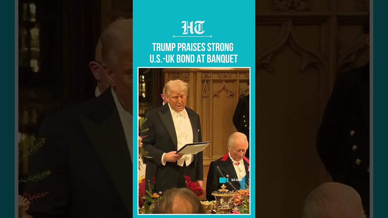 Trump Celebrates Priceless Eternal US UK Bond During State Banquet Toast Shorts