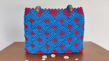 How to make macrame bag| macrame bag making tutorial step by step | sangitas craft