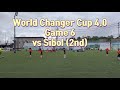 World Changer Cup Game 6 Vs Sibol