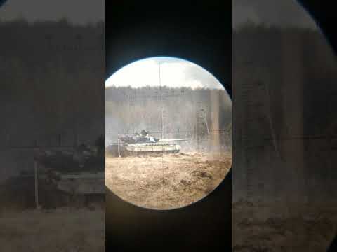 Выстрел из танка Т - 72