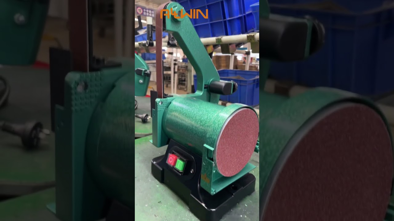 Manufacturing line for Allwin’s Combo Belt and Disc Sander For Woodworking and Metalworking 🤩