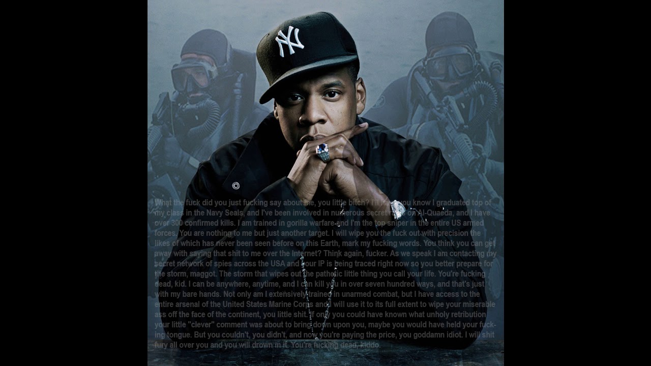 Jay-Z raps Navy Seal copypasta over Numb/Encore - YouTube