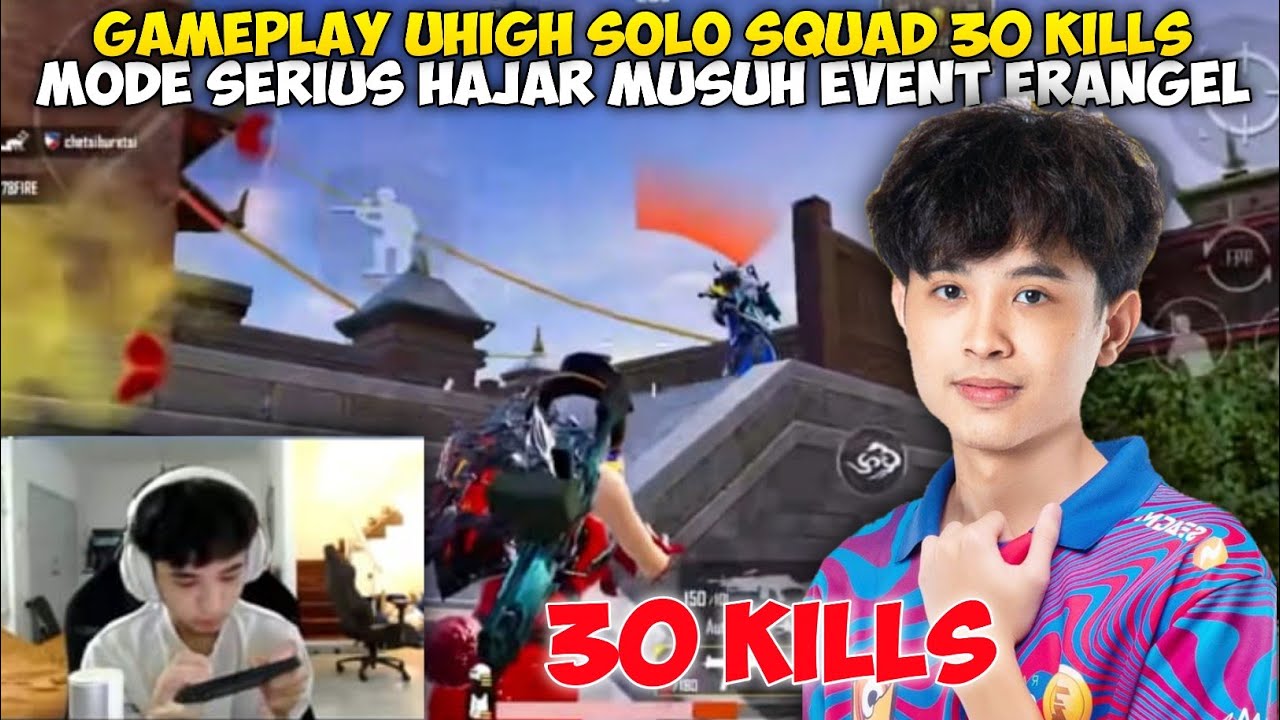 GAMEPLAY UHIGH SOLO VS SQUAD 30 KILLS  LIBAS HABIS MUSUH EVENT ERANGEL🔥PUBG MOBILE