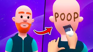 I Shaved TERRIBLE Words Into Peoples HAIR!  Shave & Stuff VR