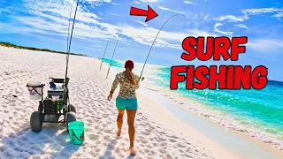 Florida Surf Fishing! INSANE Underwater Footage