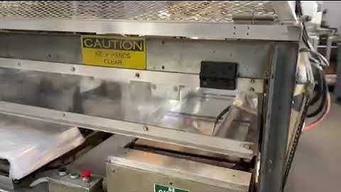 UBE Slicer And Bagger With Kwik lok Bag Closer, Running.