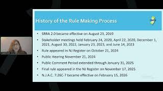 Site Remediation Reform Act amendments to N.J.A.C. 7:26C-7 & Remedial Action Permit Paradigm Changes
