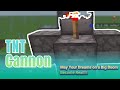 Small Simple TNT Cannon for your Minecraft Raids-Redstone Monday