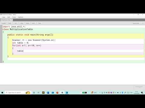 Learn how to write a program to input the multiplication table of 5 in Java(Part-12).