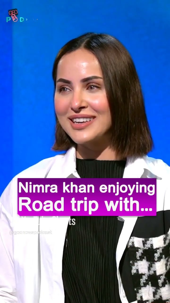 Nimra Khan enjoying road trip! - #nimrakhan #geopodcast #mubashirhashmi #shorts