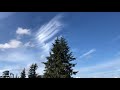 10-24-2018 Cirrus Cloud Time Lapse - Lake Stevens, Washington