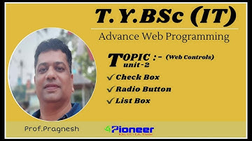 CheckBox , RadioButton, ListBox in AWP (Asp.net)