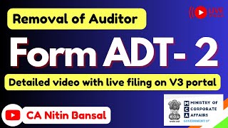 ADT 2 form filing | ADT 2 form | Removal of auditor from a company