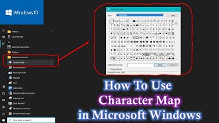 How to Use Character Map in Microsoft Windows Tutorial