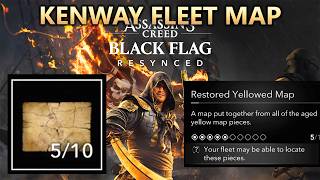 How to get Yellowed Treasure Map Pieces from Kenway Fleet faster - AC Black Flag Resynced