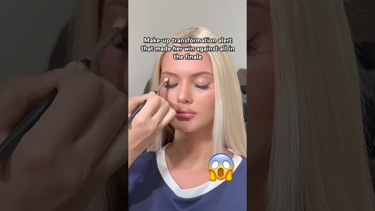 Make-up transformation that made her win finale💫🤯