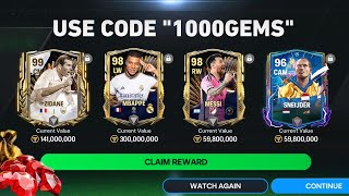 USE CODE "1000GEMS" NOW!! 98 RATED MESSI,TOTS LIGUE 1 PLAYER & NEW HERO IN FC MOBILE 24!