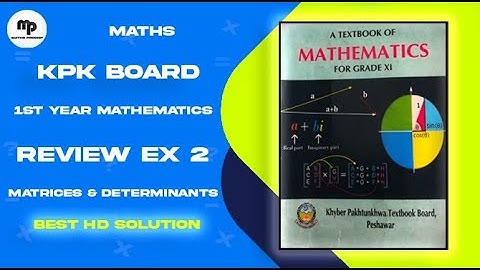 Review Ex - 2 (Unit-2) | Full Solution with MCQS | 1st year | Kpk Board, 2024 | #maths