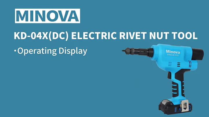 MINOVA KD-04X(DC) Electric Rivet Nut Tool Kit (Operating Display) #tools #rivet #minovatool